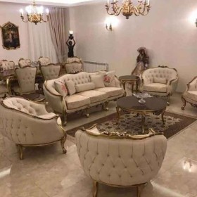 مبل استیل 7 نفره مدل زمرد