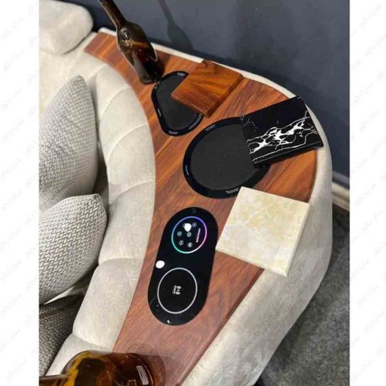 مبل ال راحتی ۹ نفره مدل آپشنال با سیستم صوتی و سوکت شارژر