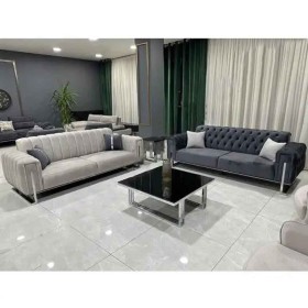 مبل راحتی چستر مدل لاوین ۸ نفره پایه استیل