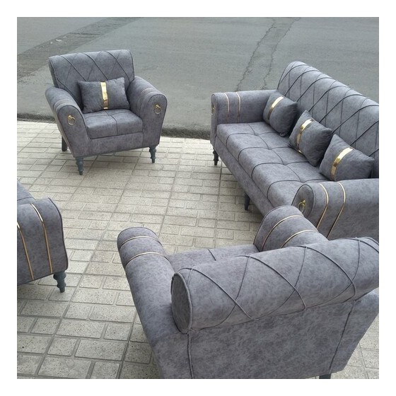 مبل راحتی اسکارلت پایه چوبی وفلزی 7 نفره با بهترین متریال